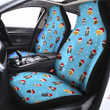 Dog Santa Print Pattern Car Seat Covers