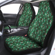 Digital Camo White And Green Print Car Seat Covers