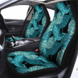 Banana Leaf Turquoise Print Pattern Car Seat Covers