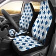 Argyle Blue Pattern Print Universal Fit Car Seat Covers