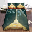 Illinois Visit Vintage Poster Bed Sheets Duvet Cover Bedding Sets