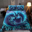 Iced Dragon Bed Sheets Duvet Cover Bedding Sets