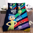 Inside Out The Five Emotions Of Riley In Movie Poster Bed Sheets Spread Comforter Duvet Cover Bedding Sets