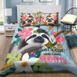 Just A Girl Who Loves Sloths Bed Sheets Duvet Cover Bedding Sets