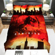 Jurassic World: Dominion (2022) Red Background Movie Poster Bed Sheets Duvet Cover Bedding Sets