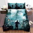 Jurassic World: Dominion (2022) Burning City Movie Poster Bed Sheets Duvet Cover Bedding Sets