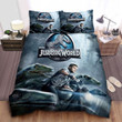 Jurassic World Chris Pratt & Velociraptor Bed Sheets Duvet Cover Bedding Sets