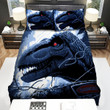Jurassic Park Movie Red Eyes Dinosaur Photo Bed Sheets Spread Comforter Duvet Cover Bedding Sets