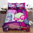 Invader Zim Watching Tv The Bed Sheets Spread Duvet Cover Bedding Sets