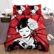 Japan Art Geisha Bed Sheets Duvet Cover Bedding Sets