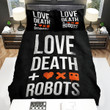 Love, Death & Robots Movie Poster Bed Sheets Spread Comforter Duvet Cover Bedding Sets Ver 9