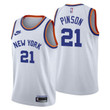 New York Knicks Theo Pinson 75th Anniversary Jersey