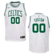 Youth Boston Celtics #00 Custom Association Swingman Jersey - White
