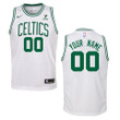 Boston Celtics Custom Association Vistaprint Patch Jersey White
