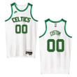Boston Celtics Custom 2021 Classic Edition Origins 75th anniversary Jersey White