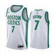 Jaylen Brown Boston Celtics 2020-21 White City Edition Jersey New Uniform