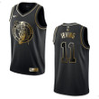 Men's Boston Celtics #11 Kyrie Irving Golden Edition Jersey - Black