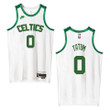 Jayson Tatum Boston Celtics Classic Edition Origins 75th anniversary Jersey White
