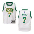 Youth Boston Celtics #7 Jaylen Brown City Swingman Jersey - White