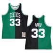 Larry Bird Boston Celtics 1985-86 Split Hardwood Classics Jersey Black Kelly Green