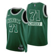 2021-22 Boston Celtics Dennis Schroder #71 City Edition 75th Anniversary Green Swingman Jersey Diamond