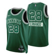 2021-22 Boston Celtics Bruno Fernando #28 City Edition 75th Anniversary Green Swingman Jersey Diamond
