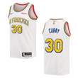 Golden State Warriors Stephen Curry 2021 Classic Edition Swingman Badge Jersey White