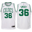 Youth Boston Celtics Marcus Smart White Jersey-Association Edition