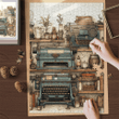 Typewriters, Quills, and Books Puzzle