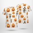 Pumpkin Parade Seamless Pattern T-shirt