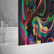 Energetic Abstract Mermaid Colorfull - Shower Curtain