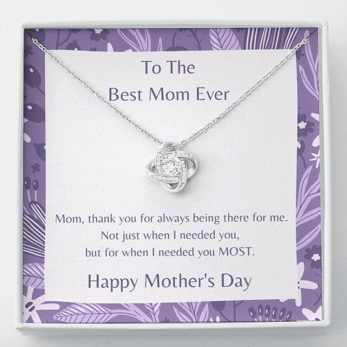 To My Mom Love Knot Necklace To Mom Mothers Day  Gift, Gift for Mom, Mom Gift, Mom Necklace Jewelry From  Daughter To Mom, Mothers day