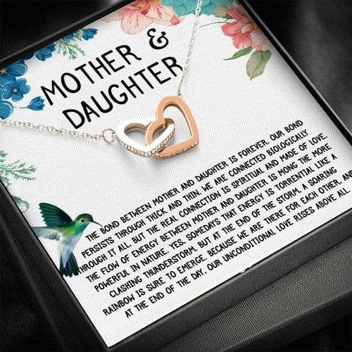 Mother & Daughter Necklace Hummingbird Edition, Mother Daughter Gift, Gift For Mom, Gift For Daughter, Birthday, Graduation, Generations