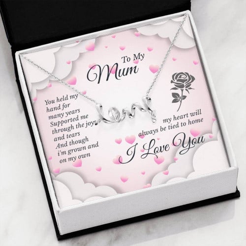 Family Gift For Mom Loving Message Necklace Joys And Tears