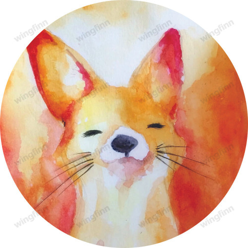 Fox, Cute, Paints, Watercolor, Art Tire Cover Spare Tire Cover - Jeep Tire Covers
