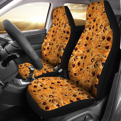 Cookie Biscuit Pattern Print Universal Fit Car Seat Covers