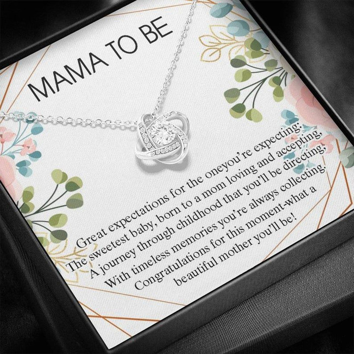 Expecting Moms Love Knot Necklace Gift : Expecting Mother Gifts, Present for Expecting Moms, Mom to Be, Pregnant Woman, Pregnancy