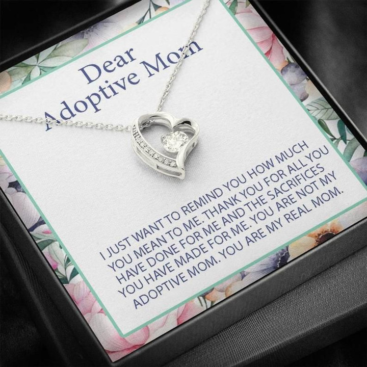 Mother's Day Gift for Adoptive Mom Forever Love Necklace Stepmother, Step Mom, Adoptive Mother, From Adoptee, Birthday present