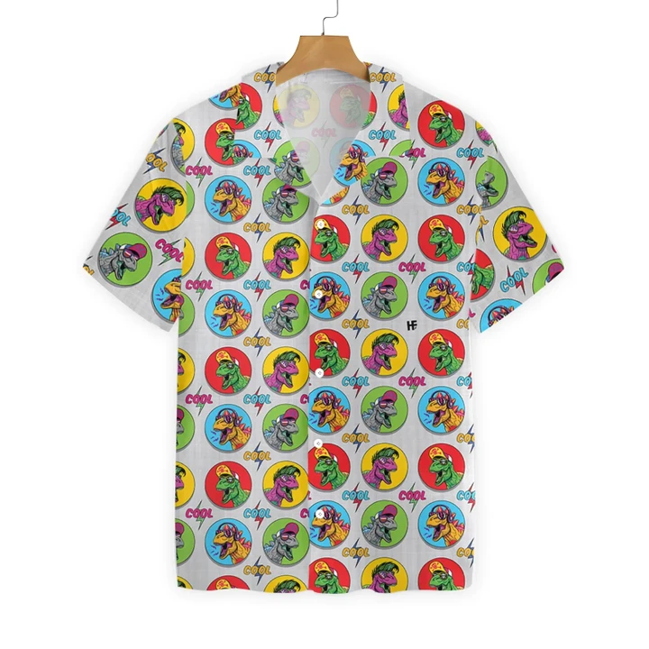 Cool T-Rex Dinosaur Hawaiian Shirt