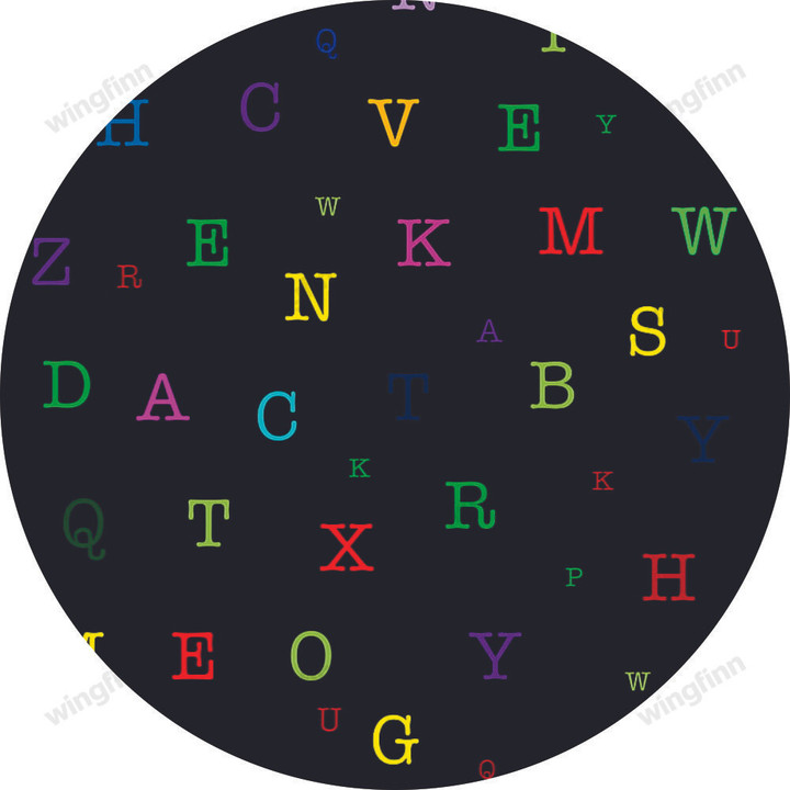 Letters, Alphabet, Colorful, Pattern Tire Cover Spare Tire Cover - Jeep Tire Covers