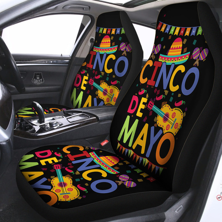 De Mayo Colorful Cinco Print Car Seat Covers