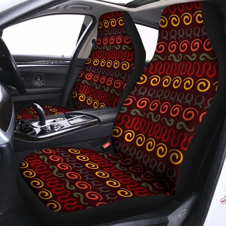 Adinkra Symbols West Print Pattern Car Seat Covers