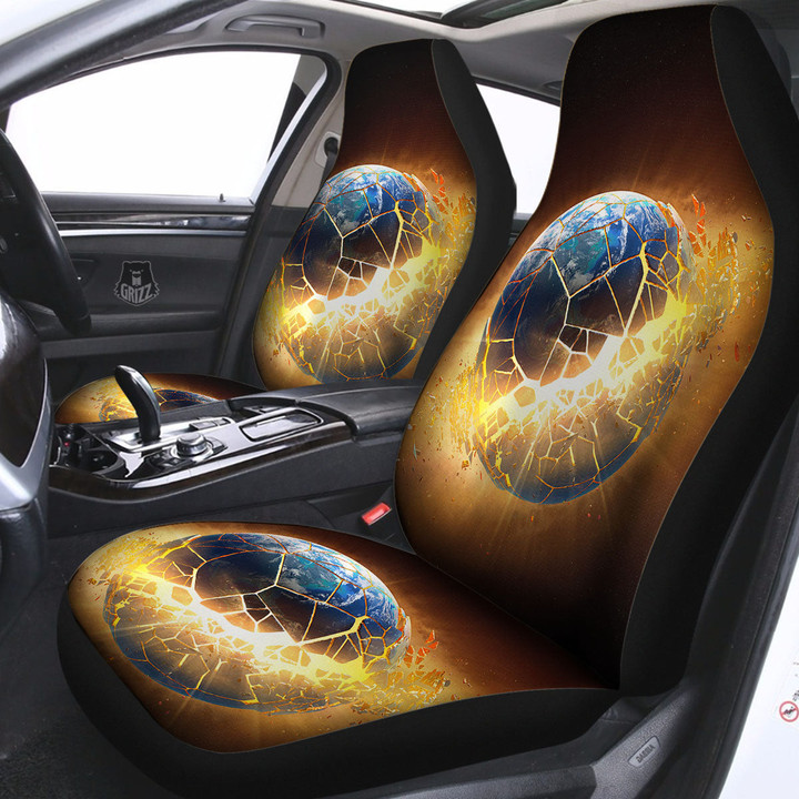 End Of The Earth Print Car Seat Covers