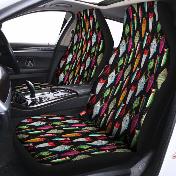 Fishing Print Pattern Car Seat Covers