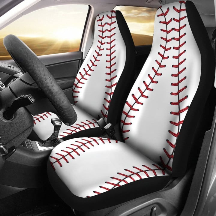 Baseball Stitches Universal Fit Car Seat Covers