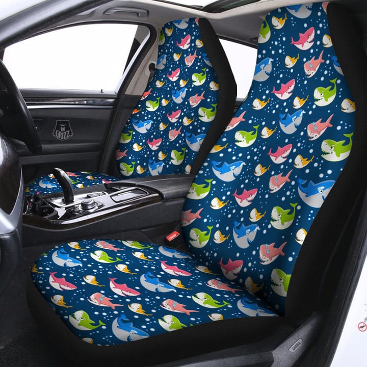 Baby Sharks Colorful Print Pattern Car Seat Covers