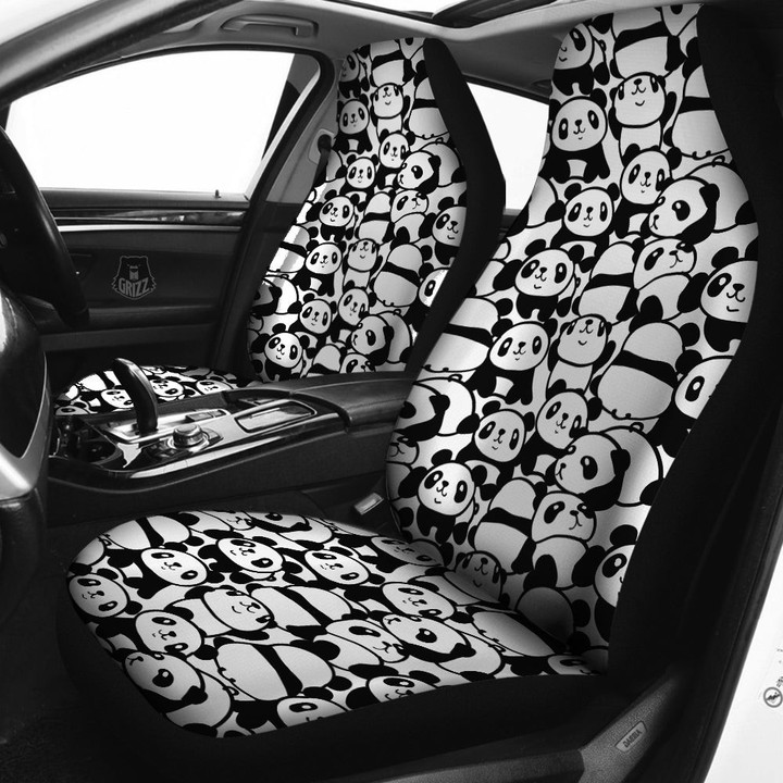 Baby Panda Cute Print Pattern Car Seat Covers