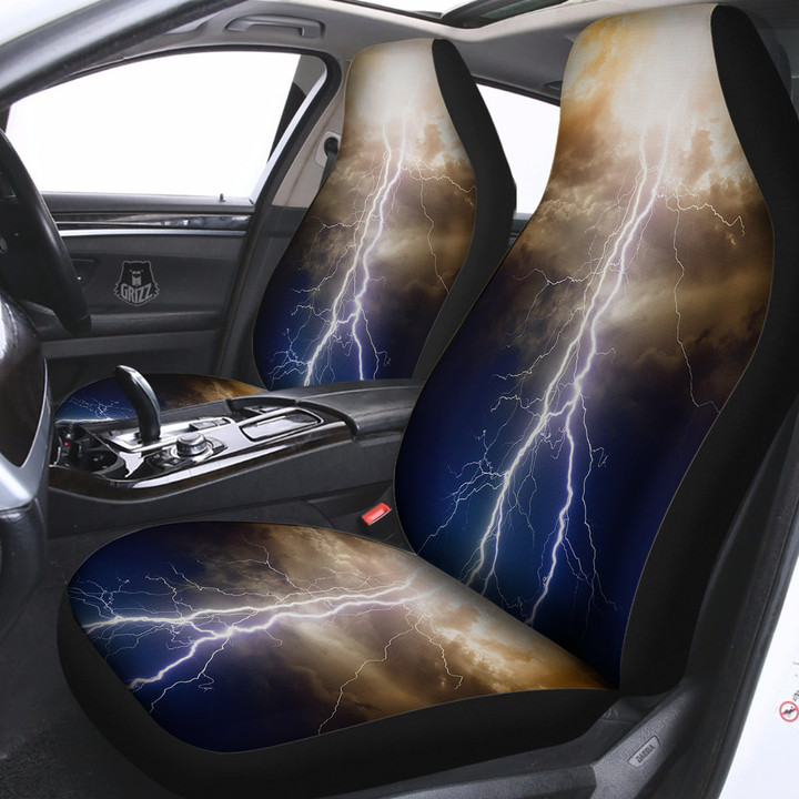 Apocalyptic Lightnings Print Car Seat Covers