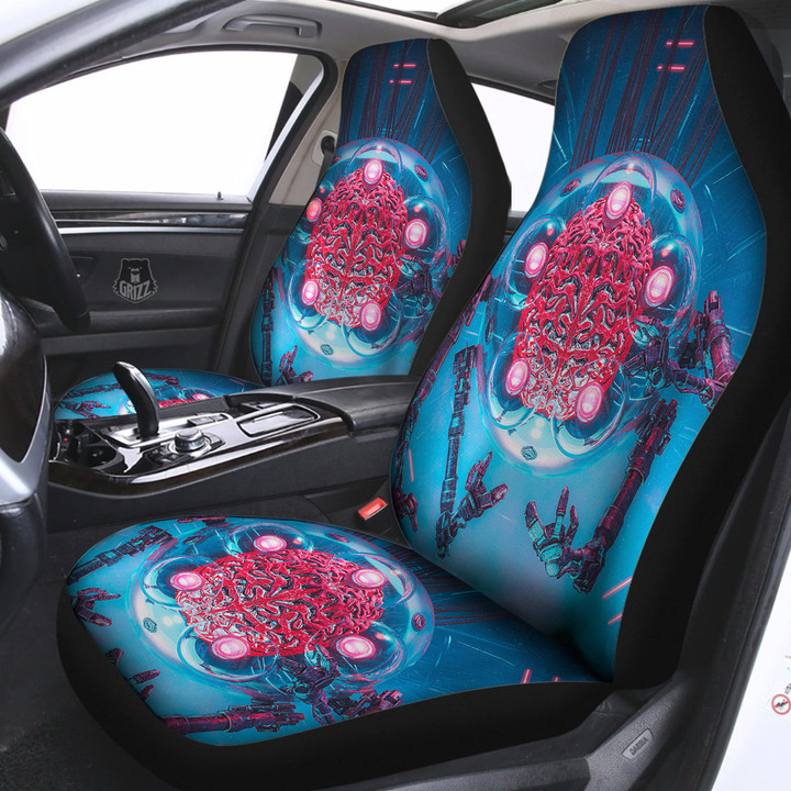 Robot Brain Machine Print Car Seat Covers
