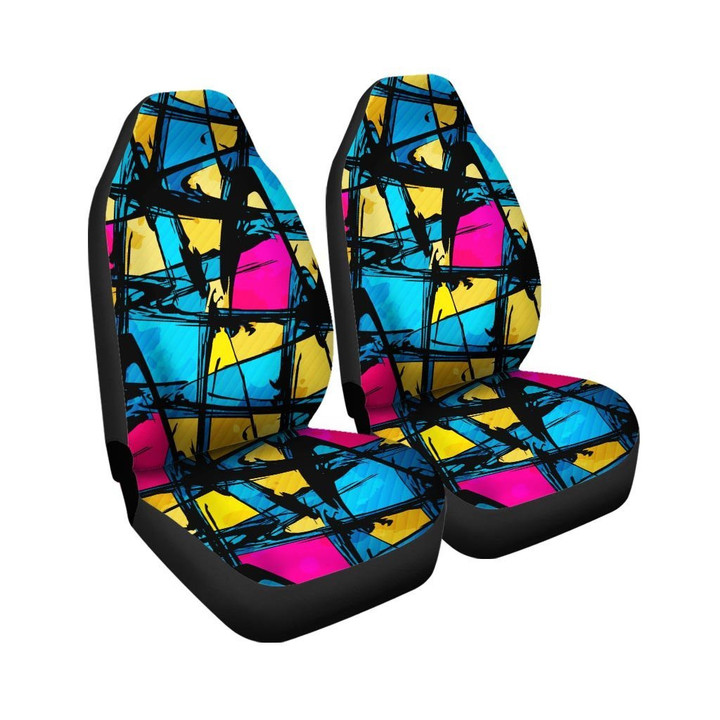 Abstract Psychedelic Graffiti Car Seat Covers